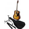 Fender Squier SA105 SB pack gitara akustyczna zestaw, kolor sunburst