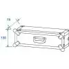 Roadinger case Effect rack CO DD, 2U, 24cm - skrzynia transportowa