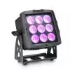 Cameo CLFLOOD600IP65 FLAT PRO FLOOD 600 IP65 - Outdoor Flood Light 9 x 12 W RGBWA + UV LED 6 w 1 - reflektor LED w czarnej obudowie IP65