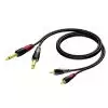 Procab CLA631/1.5 kabel 2x TS - 2x RCA, 1,5m