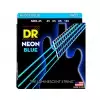 DR NBB-40 NEON BLUE BASS struny do gitary basowej neonowe, niebieskie 45-105