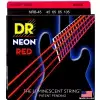 DR NRB-45 NEON RED BASS struny do gitary basowej czterostrunowej neonowe, czerwone 45-105
