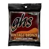 GHS Vintage Bronze struny do gitary akustycznej, Extra Light, .011-.050
