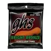 GHS Bright Bronze struny do gitary akustycznej, 80/20 Bronze, Light, .012-.054