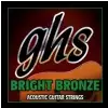 GHS Bright Bronze struny do gitary akustycznej 12-str. 80/20 Bronze, Extra Light, .009-.042