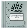 GHS Ukulele Nylon Tie-Ends struny do ukulele, Baritone, Black Nylon