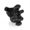 GuitarGrip Male Hand, Black Metallic uchwyt do gitary cienny, lewy