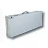 Rockcase RC 10803 SA futera� Flight Case do gitary elektrycznej, 101 cm x 33.5 cm x 7.5 cm, srebrny aluminiowy