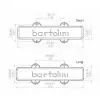 Bartolini 59J1 L/S - Jazz Bass przetwornik, Dual In-Line Coil, 5-String, Set