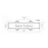 Bartolini 59J-L1 - Jazz Bass przetwornik, Dual In-Line Coil, 5-String, Bridge