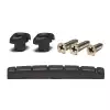 Graphtech Black TUSQ XL PT-5001-00 - Strat & Tele Guitar Nut, Flat & Curved Bottom, Slotted + Retainer Pak siodeko do gitary