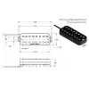 Seymour Duncan NAZGUL PM BK 8 STR Nazgul, przetwornik do gitary typu Humbucker do monta�u przy mostku, 8-strun, Passive Mount, czarny