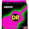 DR NEON Hi-Def Pink - struny do gitary akustycznej, Coated, Medium Light .011-.050