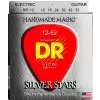 DR K3 SILVER STARS, struny do gitary elektrycznej, Coated, Extra Heavy, .012-.052
