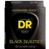 DR K3 BLACK BEAUTIES - struny do gitary akustycznej, Coated Phosphor Bronze, Light, .012-.054