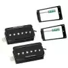 Seymour Duncan SHPR 1 S LP TS BLK P-Rails, przetworniki do gitary typu Humbucker Set, with Triple Shot, Arched, kolor czarny