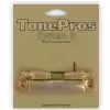 TonePros T7Z-G - Tailpiece, 7-strun, części mostka do gitary, złote TonePros T7Z-G - Tailpiece, 7-strun, części mostka do gitary, złote
