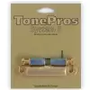 TonePros T1ZS-G - Tailpiece, cz�ci mostka do gitary, z�ote