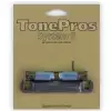 TonePros T1ZS-BC - Tailpiece, cz�ci mostka do gitary, czarny chrom
