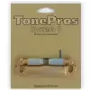TonePros T1ZS-SG - Tailpiece, cz�ci mostka do gitary, satynowe z�oto