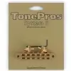 TonePros T3BP-SG - Tune-o-matic Bridge, mostek do gitary, satynowy z�oty