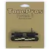 TonePros TPFPG-B - Tune-o-matic Bridge, G Formula Saddles, mostek do gitary, czarny