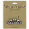 TonePros TP6R-N - Tune-o-matic Bridge, Roller Saddles, mostek do gitary, niklowany