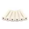 Graphtech PP-1122-00 - Traditional Style Bridge Pins - White - with Black Pearl Inlay, piny (koki) do gitary akustycznej, komplet, biae