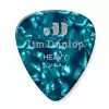 Dunlop Genuine Celluloid Classic Picks, Player′s Pack, zestaw kostek gitarowych, turquoise, heavy