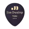 Dunlop Genuine Celluloid Teardrop Picks, Refill Pack, zestaw kostek gitarowych, black, thin