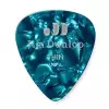 Dunlop Genuine Celluloid Classic Picks, Player′s Pack, zestaw kostek gitarowych, turquoise, thin