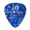 Dunlop Genuine Celluloid Classic Picks, Player′s Pack, zestaw kostek gitarowych, perloid blue, thin