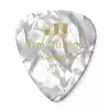 Dunlop Genuine Celluloid Classic Picks, Player′s Pack, zestaw kostek gitarowych, perloid white, extra heavy