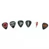 Dunlop Lucky 13 Series II Picks, Refill Pack, zestaw kostek gitarowych Rock N Roll, black, 1.00 mm