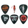 Dunlop Lucky 13 Series II Picks, Refill Pack, zestaw kostek gitarowych Love Girl, black, 1.00 mm