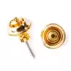 Dunlop Straplok - Traditional Strap Retainer System, 1 Set, gold