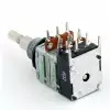 MEC 16 mm Potencjometr gitarowy R1=B 10 K-R2=B 250 K-DPDT switch