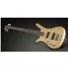 RockBass Corvette Premium 4-String, Natural Transparent High Polish, Active, Fretted, Lefthand gitara basowa