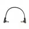 RockBoard Flat Power Cable - Black 15 cm / 5.9 angled/angled