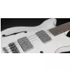 RockBass Star Bass 4-String, Solid Creme White High Polish, Fretted - Medium Scale gitara basowa