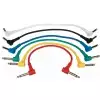 RockCable Multicolored Patch Cables    -    15 cm    -    Angled Plug    -    Six Pack