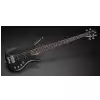 RockBass Corvette Basic 4-String, Nirvana Black Transparent Satin, Active, Fretted gitara basowa