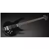 RockBass Vampyre Dark Lord 4-String, Solid Black High Polish, Fretted gitara basowa