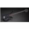 RockBass Corvette Basic 4-String, Black Solid High Polish, Active, Fretted, Short Scale gitara basowa