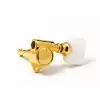 Grover Original Rotomatics Guitar Machine Heads, Gold, Pearloid Button / 3 + 3 klucze do gitary