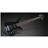 RockBass Corvette Basic 5-str. Solid Black High Polish, Fretted - Medium Scale gitara basowa