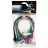 RockCable Patch Cable - angled TS (6.3 mm / 1/4), multi-color, 6 pcs. - 30 cm / 11 13/16