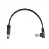 RockBoard Flat Power Cable - Black 15 cm / 5.9‶ angled/straight