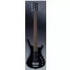 RockBass Corvette Basic 5-str. Solid Black High Polish, Fretted - Medium Scale gitara basowa