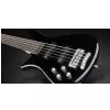 RockBass Fortress 5-str. Black Solid High Polish, Active, Fretted, Lefthand gitara basowa